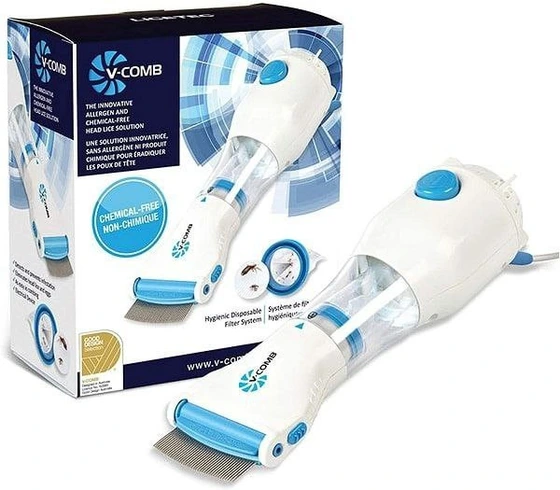 شانه الکتریکی شپش گیر برند v-comb اورجینال
